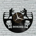 thumbnail image 1 of Boxing Match Vinyl Wall Clock, Vinyl Record Clock Wall Art Silent & Non-ticking(12 inchs C), 1 of 6