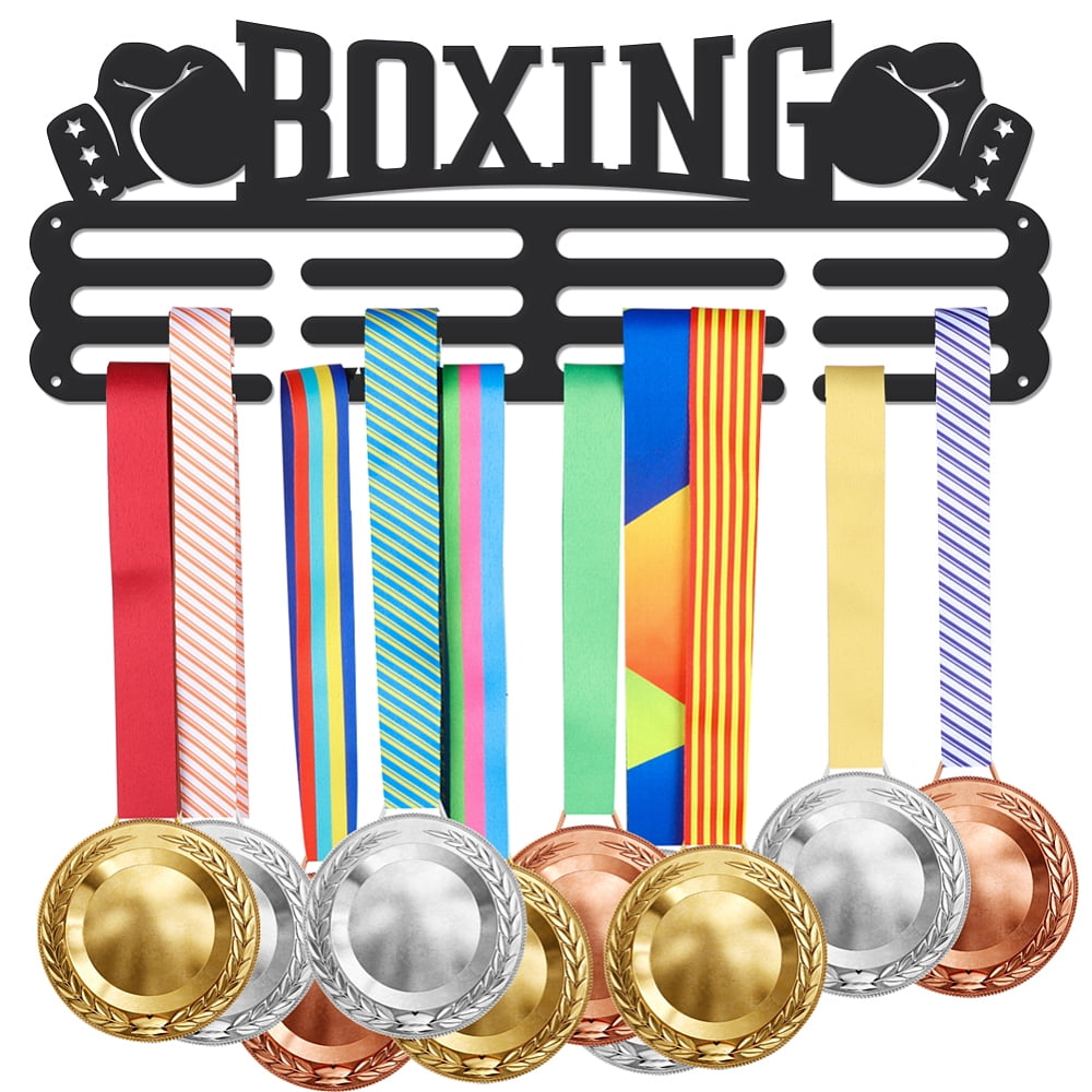 Boxing Medal Hanger Display Sports Race Medals Holder Rack Wall Mount ...
