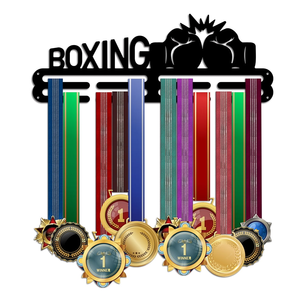 Boxing Medal Holder Race Medal Hanger Display Rack Wall Mount Hanger ...