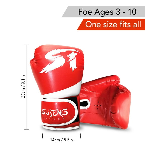 Boxing Mittens,Muay Thai Equipment To 10 Years 3 To 10 Thai Equipment Punch Mittens Kick Muay Thai Children Kids Kick Equipment Punch Pads 10 Years Old Siuke Laoshe