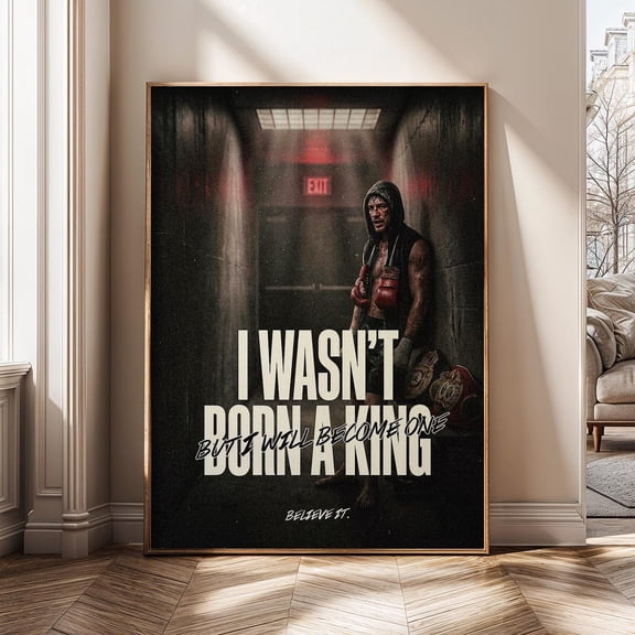 Boxing Motivation Fighter Mindset Champion Quote Gym Boxing Motivation Poster