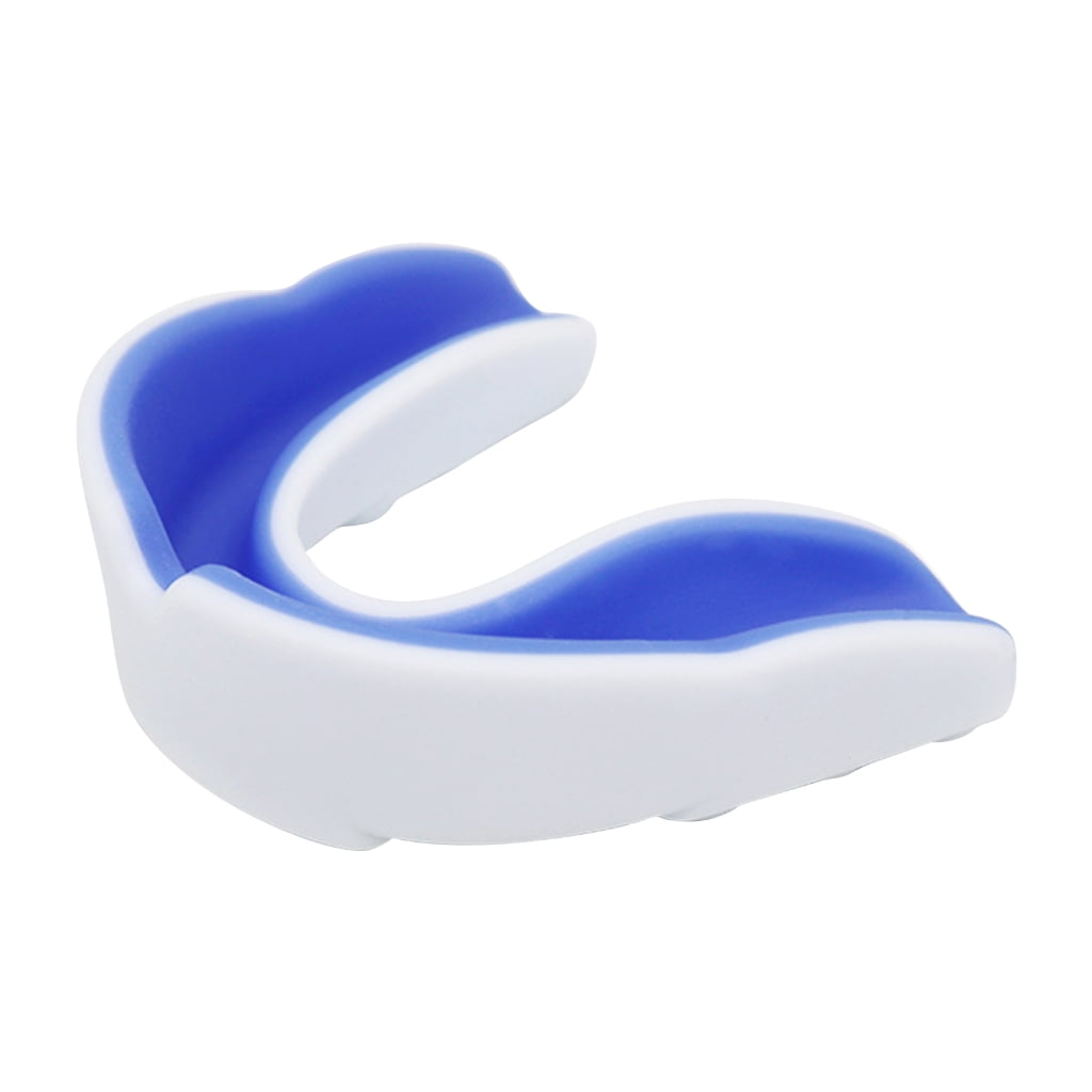 Blue and white sports mouthguard