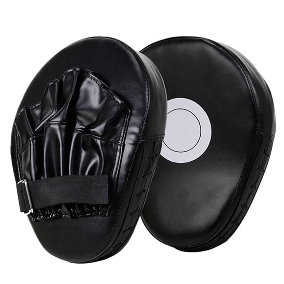 2 pcs Boxing Pads Focus Mitts, Curved Hook and Jab Target Hand Pads, Great for MMA, Muay Thai, Kickboxing, Martial Arts, Karate Training, Padded Punching, Coaching Strike Shield (Black)