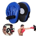 thumbnail image 1 of Boxing Pads Focus Mitts, Curved Hook and Jab Target Hand Pads, Great for MMA, Muay Thai, Kickboxing, Martial Arts, Karate Training, Padded Punching, Coaching Strike Shield，Blue, 1 of 7