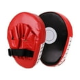 thumbnail image 1 of Boxing Pads for Men, Women, & Kids, Leather Focus Mitts for Martial Arts, Boxing Training, Curved Punch Mitts for Karate, Kickboxing,Muay Thai, Taekwondo(Red), 1 of 9
