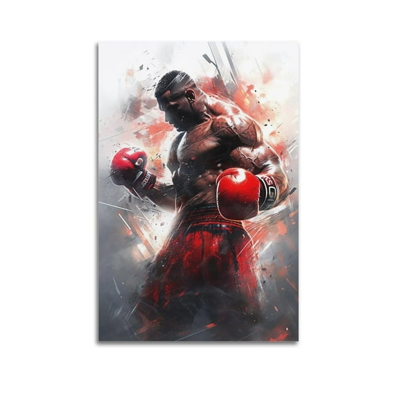 Boxing Poster, Inspirational Boxing Art Canvas Painting, Boxing Poster Print, Men's Room Wall Poster Decorative Painting