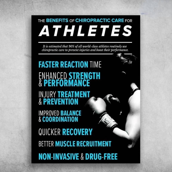 Boxing Poster The Benefits Of Chiropractic Care For Athletes Faster Art