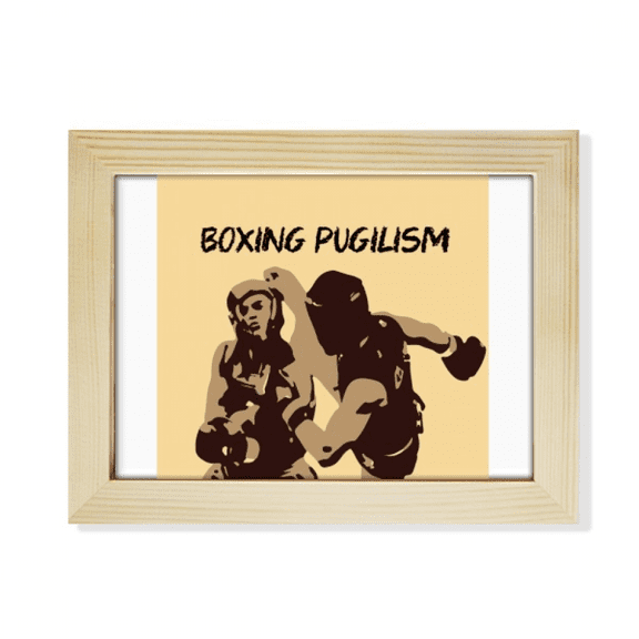Boxing Pugilism Fist Art Deco Fashion Desktop Photo Frame Picture Art Decoration Painting 6x8 inch
