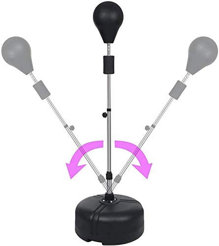 Boxing Punch Bag Adjustable Height Freestanding Reflex Punching Bags Speed Stand Teenagers