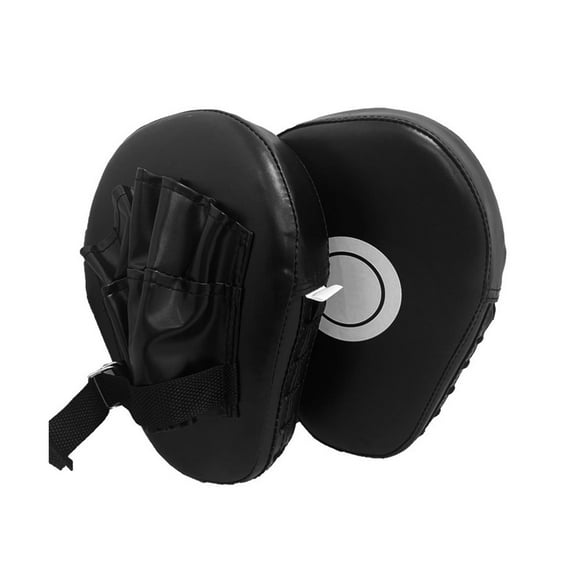 Boxing Punching Mitts Training Hand Pad for Mma Karate Kickboxing Black 2 pieces