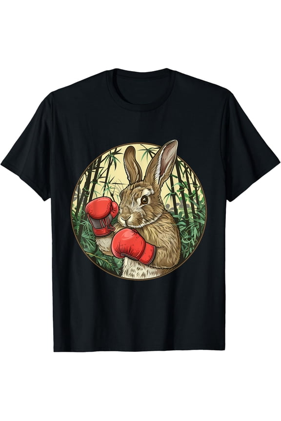 Boxing Rabbit Boxing Gloves Kickboxing Boxer Bunny T-Shirt All Size S-5XL