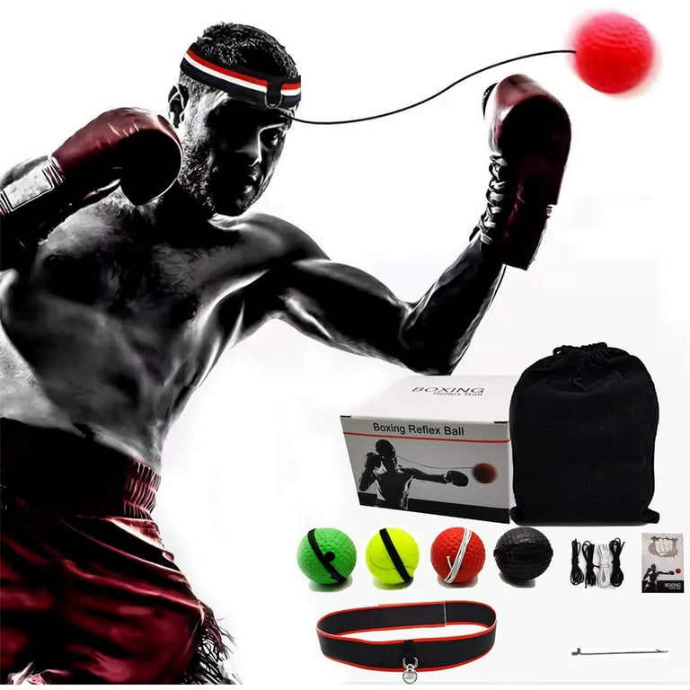 Boxing Reflex Ball Set, 4 Difficulty Levels Puching Ball with