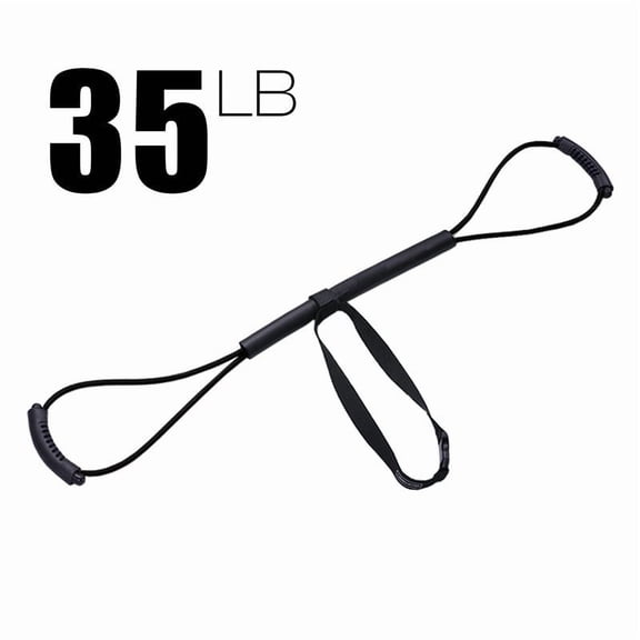 Boxing Resistance Band, Boxing Band for Boxing Kickboxing Gym Workout Home Training with Varied Resistance Levels 35LB Black + Belt