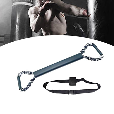 Boxing Resistance Band with Foam Handles Workout Equipment Exercise Band Pulling Rope for Basketball Mma Muscle Building Women Men Legs Arm Gray