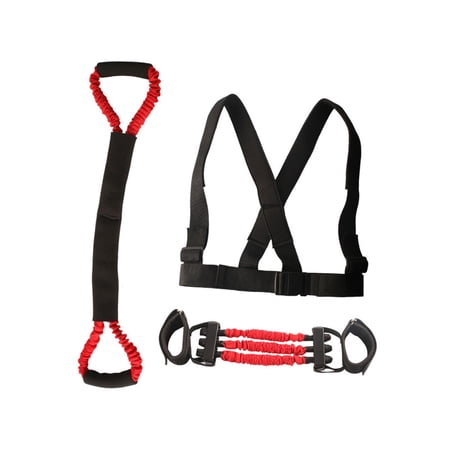 Boxing Resistance Bands, Pulling Rope Strength Training Exercise Band with Handles for Taekwondo, Yoga, Punching Powers Speed Agility Training , Red