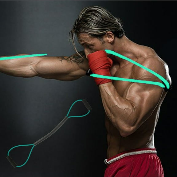 Boxing Resistance Bands for Speed, Strength – Ideal for Fighters, Fitness Enthusiasts to Enhance Combat Techniques and Home Training with Varied Resistance Levels