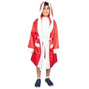 COSTUME AGENT Boxing Robe and Shorts Halloween Costume in Satin for Halloween, Cute Cosplay Boxer Cloak for Kids
