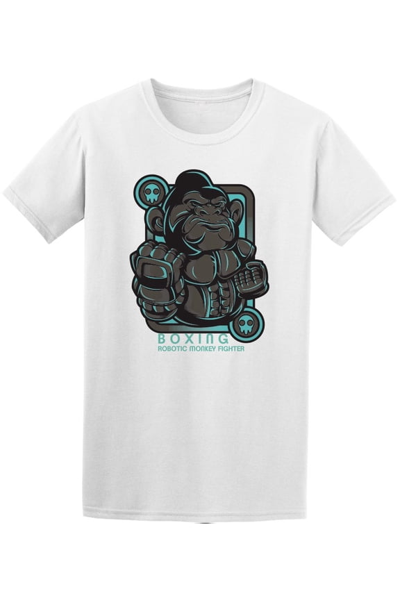 Boxing Robotic Monkey Fighter Tee Men's -Image by Shutterstock