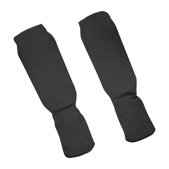 Boxing Shin Guards Fitness Instep Ankle Protector Foot Protection Kickboxing Pad Training Leg Support Protector Cover S,2 x Boxing Shin Guards,Black