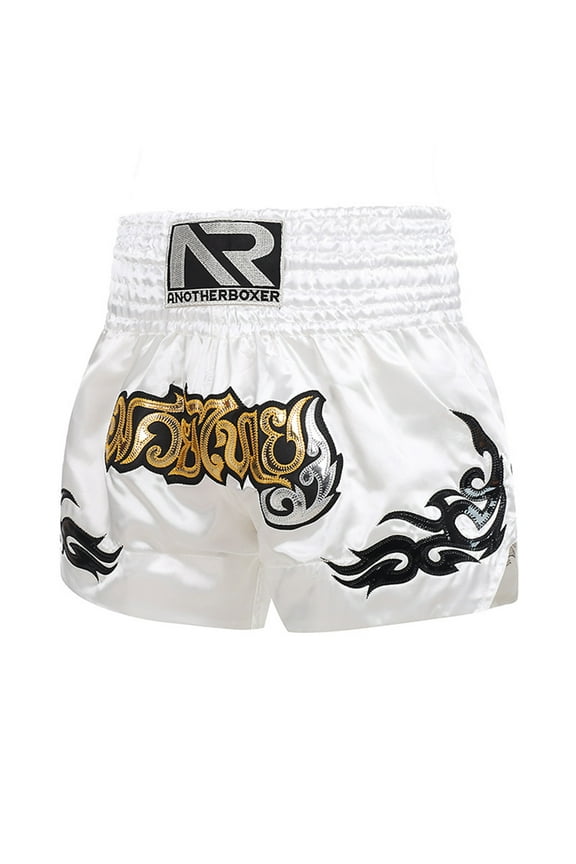 Boxing Shorts Anti-friction High Elasticity Breathable Muay Thai Cord Design Kickboxing Shorts for Men