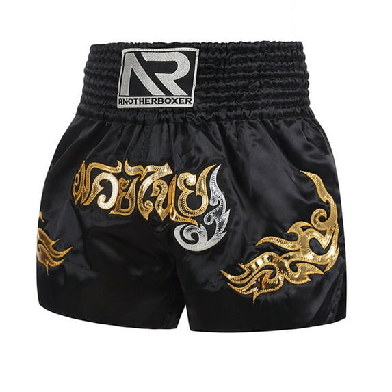 Boxing Shorts Anti-friction High Elasticity Breathable Muay Thai Cord Design Kickboxing Shorts for Men