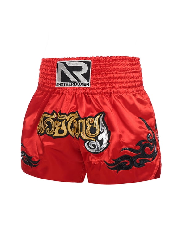 Boxing Shorts Anti-friction High Elasticity Breathable Muay Thai Cord Design Kickboxing Shorts for Men