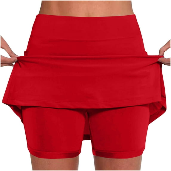 Boxing Shorts Women's Mini Tennis Skirt with Shorts Underneath, 2025 Athletic Workout Cute Golf Skorts Trendy Summer Gym Shorts Skirts S