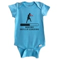 thumbnail image 1 of Boxing Skills Loading Funny Sports Humor Baby Bodysuit (Blue), 0-3 Months, 1 of 2