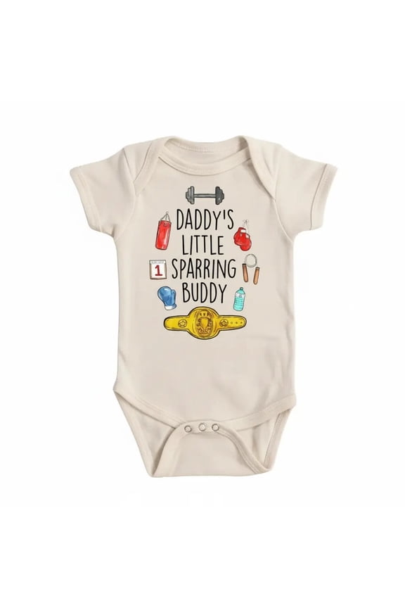 Boxing Sparring 2 Newborn Baby Bodysuit