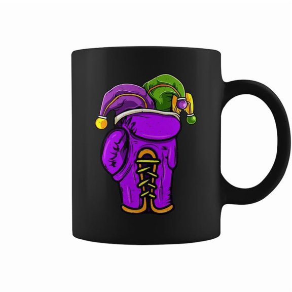 Boxing Sports Lover Mardi Gras Carnival Party Jester Coffee Mugs