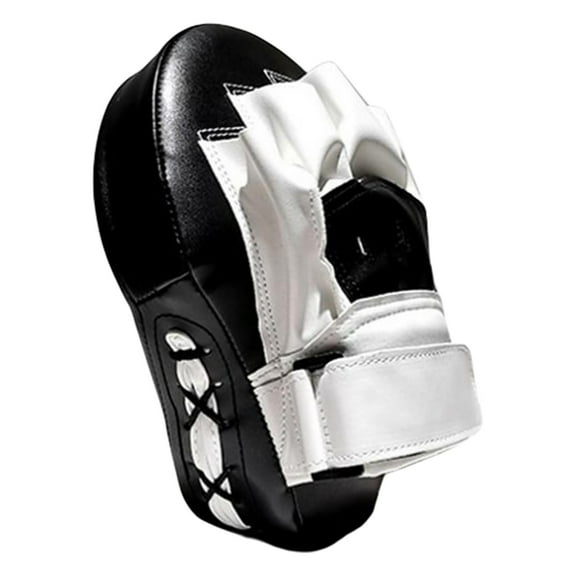 Boxing Strike Curved Thai Pad MMA Focus Mitts Muay Thai Pads Black White