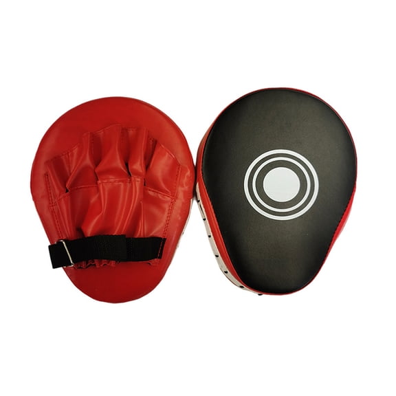 Boxing Training Pads with Adjustable Straps for Punching and Defense Practice Red