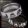 thumbnail image 1 of Boxing Tungsten Carbide Ring, 1 of 9