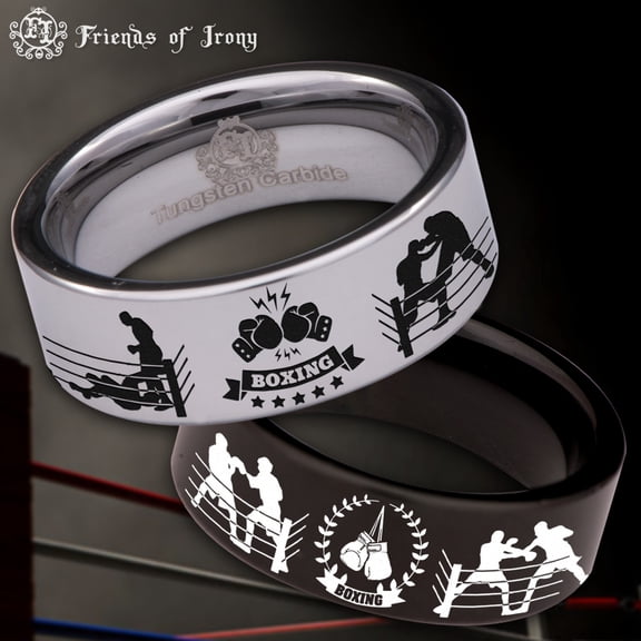 Boxing Tungsten Carbide Ring
