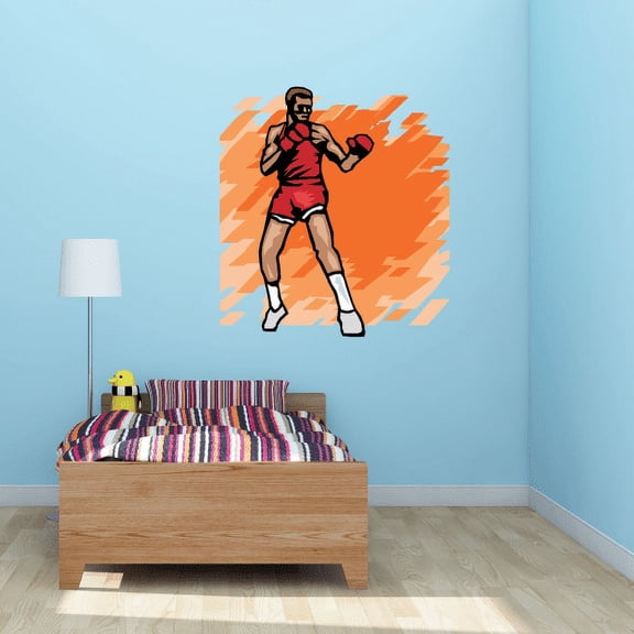 Boxing Wall Decal - Vinyl Sticker - Car Sticker - Die Cut Sticker - SMcolor001 - 36 Inches