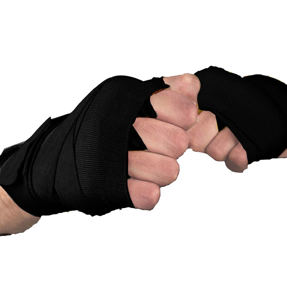 BADBOXE Boxing Hand Wraps – 4.5 Meter (180 Inch) Cotton-Polyester Blend With Thumb Loop & Hook Closure | Black, Red, Blue - View #8