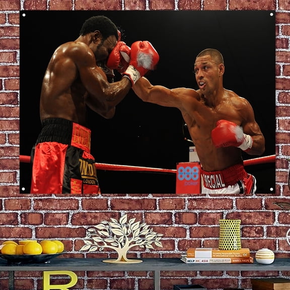 Boxing attack and defense - Inspirational Wall Art Poster - Motivational quotes Banners & Flags Suitable for Exercise Fitness Science Work and Gym Room Decor 38" x 57"