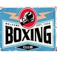 thumbnail image 1 of Boxing club metal wall sign games room garage art pub bar shed shop sport Size: 16 x 12 Inch, 1 of 5