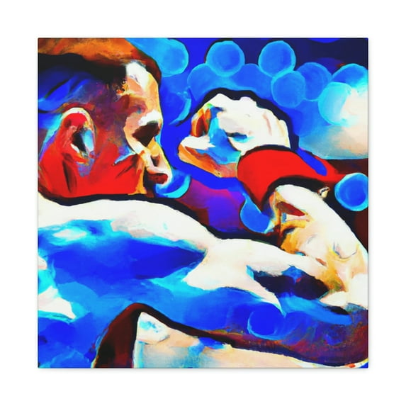 Boxing in Digital Color - Canvas