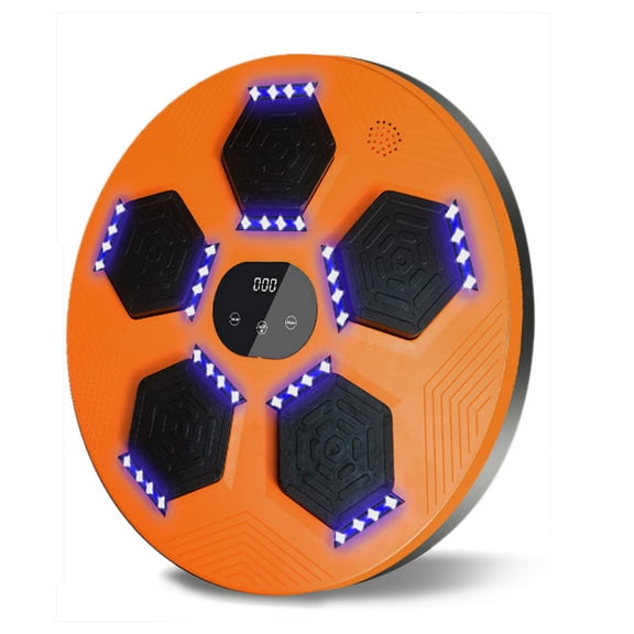 Boxing machine,18 Speeds Modes Kids Mounted Modes Equipment With 18 Musical Wall Workout Equipment Mounted With Wall Mounted Equipment Kids And 9 Orange & Black Without Gloves