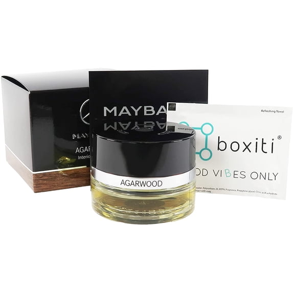 Boxiti Set 4pack Agarwood for Mercedes Benz Maybach Air Freshener System, Genuine Perfume for Mercedes, Interior Cabin Fragrance for Mercedes Cars Equipped with Air Balance Package P21 and Boxiti Wipe