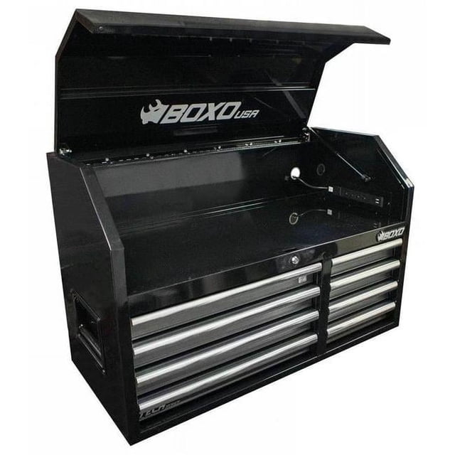 Boxo Tools BOXBC411081-BK 41 in. Tech Series 8-Drawer Top Chest Tool ...
