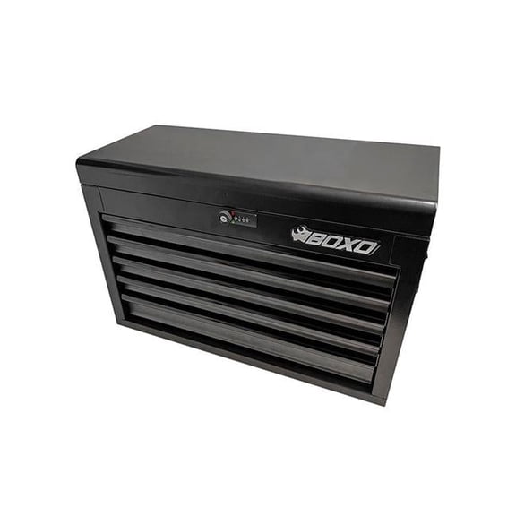 Boxo Tools ECC26501L-SBK 26" 5-Drawer Portable Steel Tool Box Black