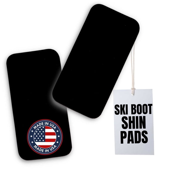 Boxum Ski & Snowboard Shin Pads Inserts with Adhesive Backing - Pair