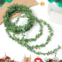 Boxwood Garland Artificial Greenery Christmas Garland Real Touch Natural Leaf Garland Dining Table Fireplace Wall Decoration Christmas Decor