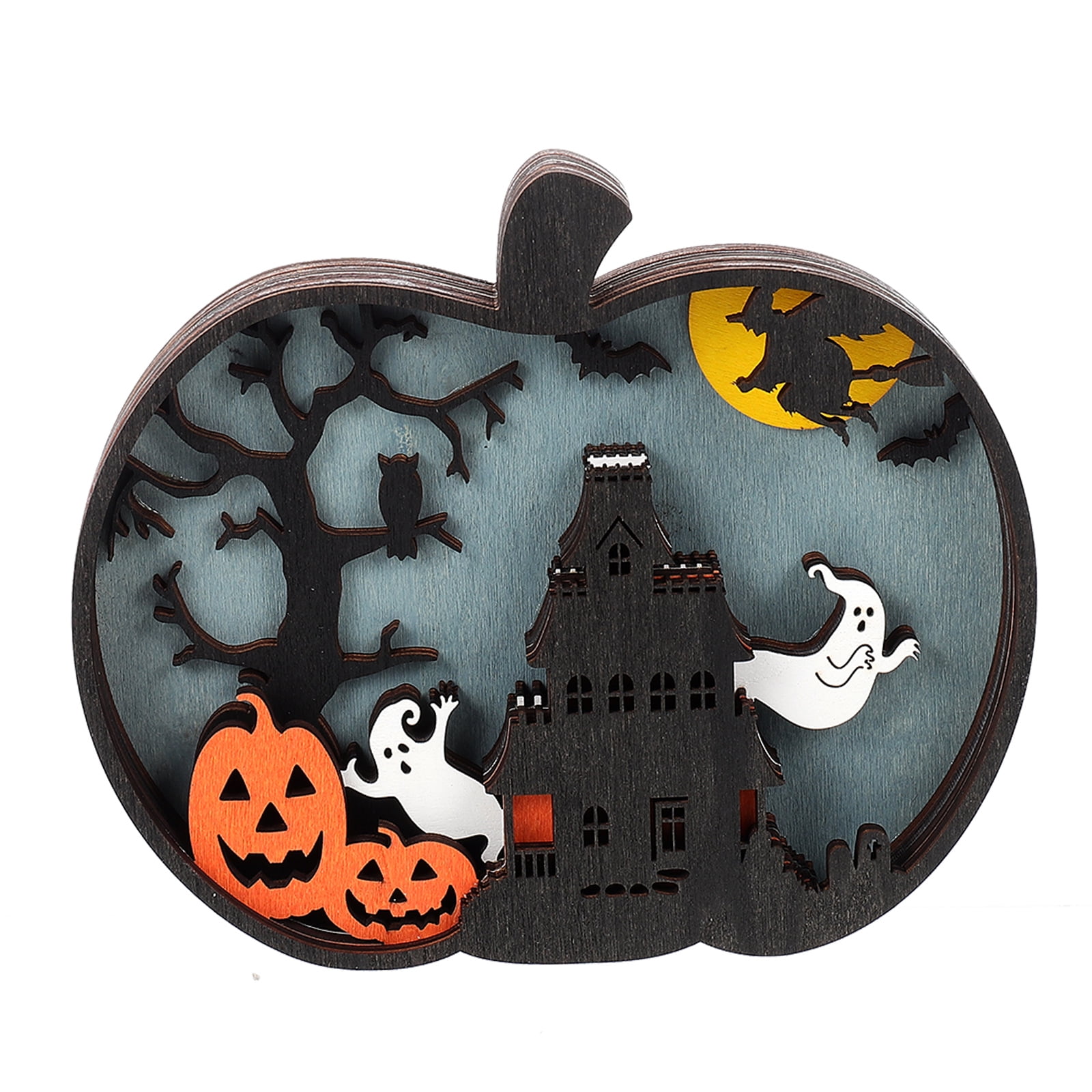 Boxwood Halloween Table Top Decorations Para Fiesta Pumpkin Ornaments
