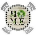 thumbnail image 1 of Boxwood Home Kitchen Fitted Tablecloth for Round Table,Farm Wreath Table Cover with Elastic Edge Waterproof Table Cloth,Farm Board Retro Checker Circle Table Covers for Outdoor Picnic Party 45-54in, 1 of 6