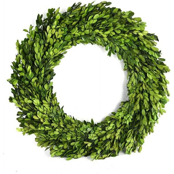 Boxwood Wreath 12 inch Preserved Nature Boxwood Home Decor Stay Fresh for Years Spring Summer Fresh Green Wreath Farmhouse Holiday Home Wreath Decor Spring Wreath