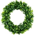 thumbnail image 1 of Boxwood Wreath 15" Artificial Green Wreath for Home Wedding Party Decor by Coreus, 1 of 8