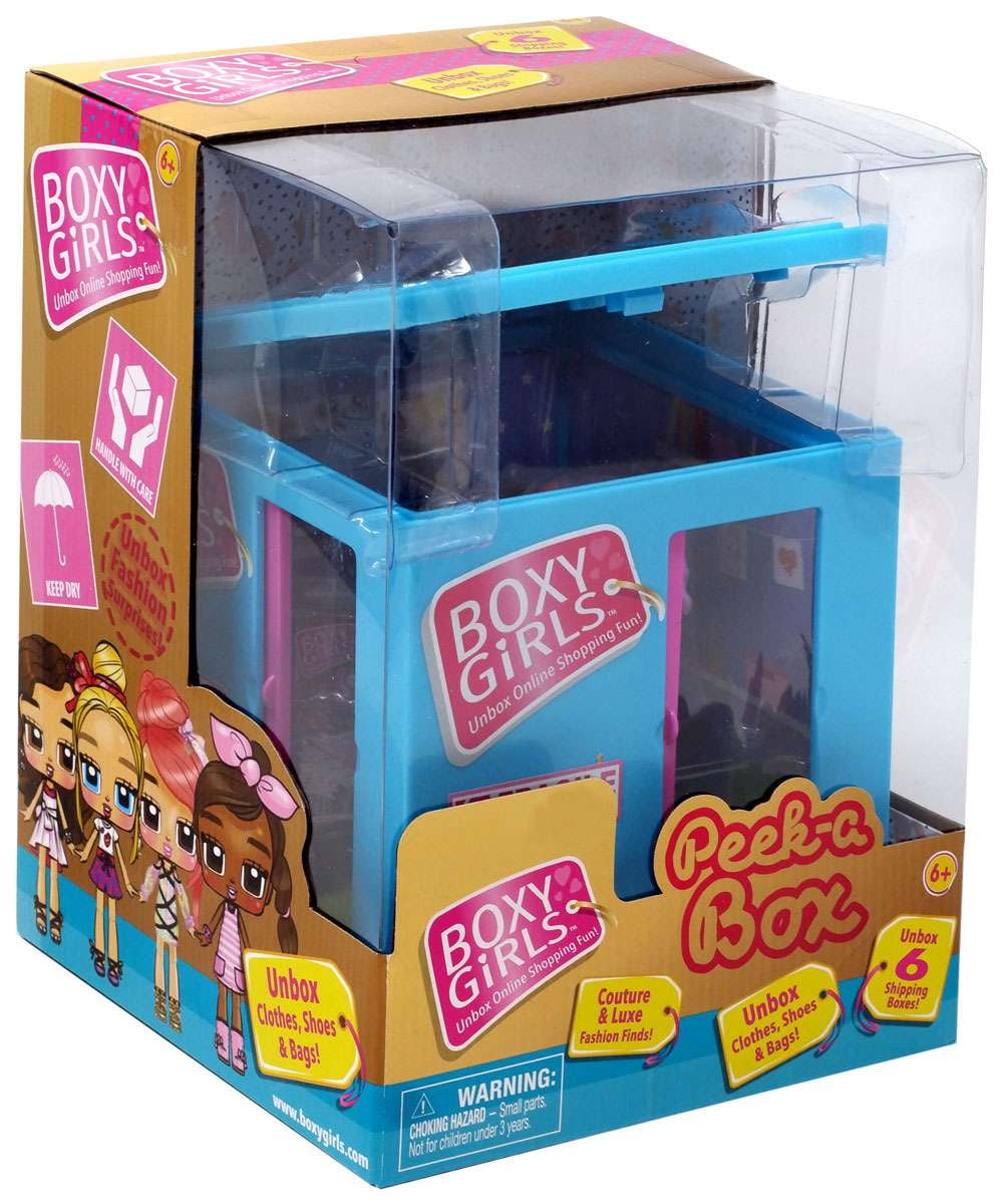 Boxy Girls Peek A Box Mini Doll Blue